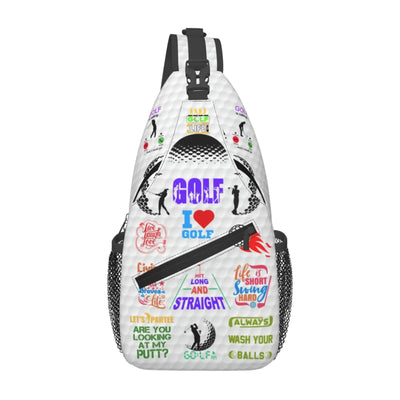 Xtmunole Golf Sling Backpack Golf Sling Bag Golf Crossbody Shoulder Bag Golf Purse Golf Chest Bag For Men Women