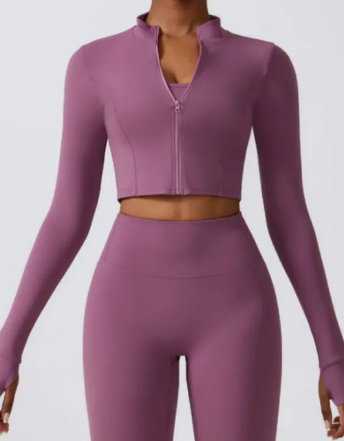 Load image into Gallery viewer, Zippered Women&#39;s Outdoor Running Jacket
