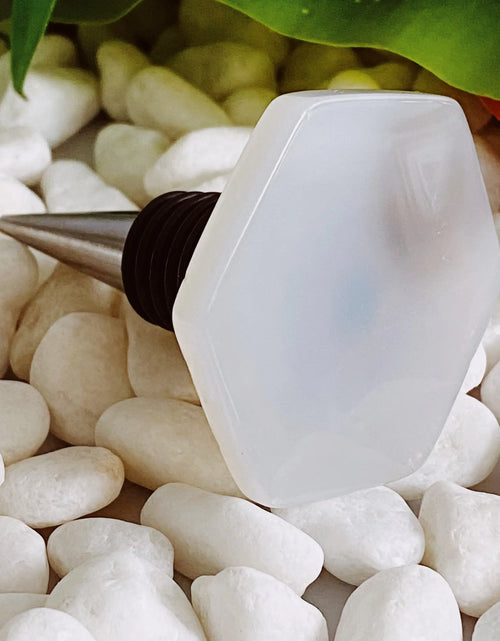 Load image into Gallery viewer, Soho Lounge Hexagon Stone Wine Stopper
