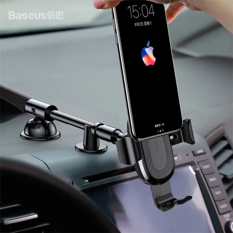 Cargador Inalámbrico BASEUS Gravity Car Mount para iPhone X
