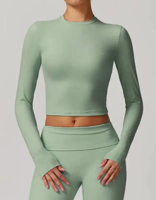Load image into Gallery viewer, Slim Fit Long Sleeve Yoga Wear
