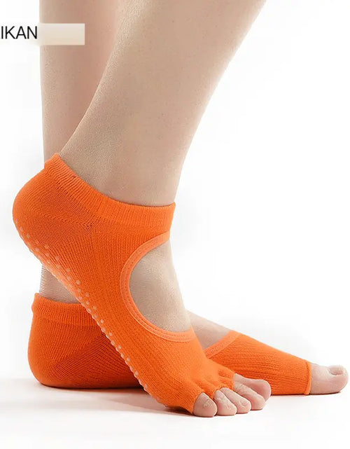 Load image into Gallery viewer, Toe Yoga Socks, Non-Slip Floor Socks
