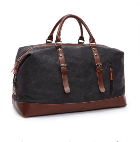 Retro Canvas Tote Bag for Men - Large Capacity Travel Bag