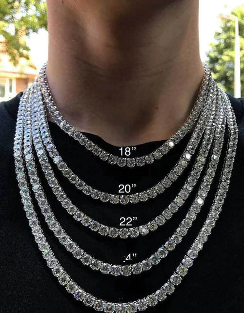 Cargar imagen en el visor de la galería, Collar de tenis de circonitas de moda para hombres y mujeres
