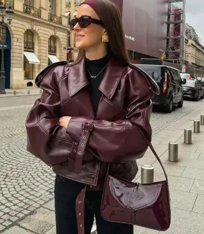 Load image into Gallery viewer, Matte Leather Jacket

