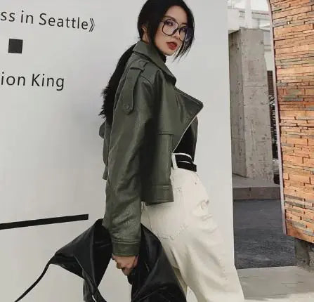 Load image into Gallery viewer, Oversized Leather Jacket
