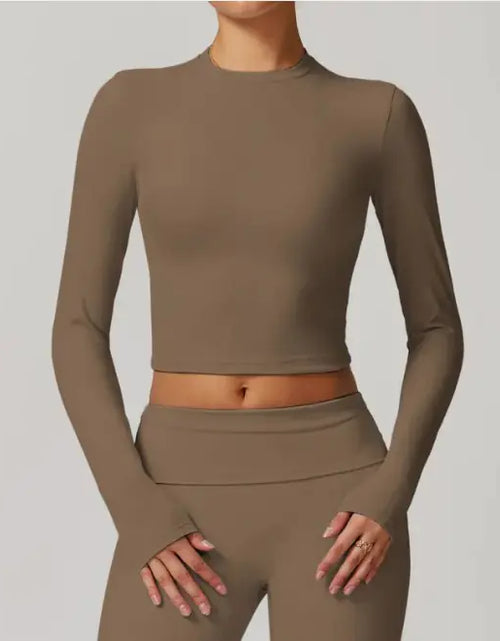 Load image into Gallery viewer, Slim Fit Long Sleeve Yoga Wear
