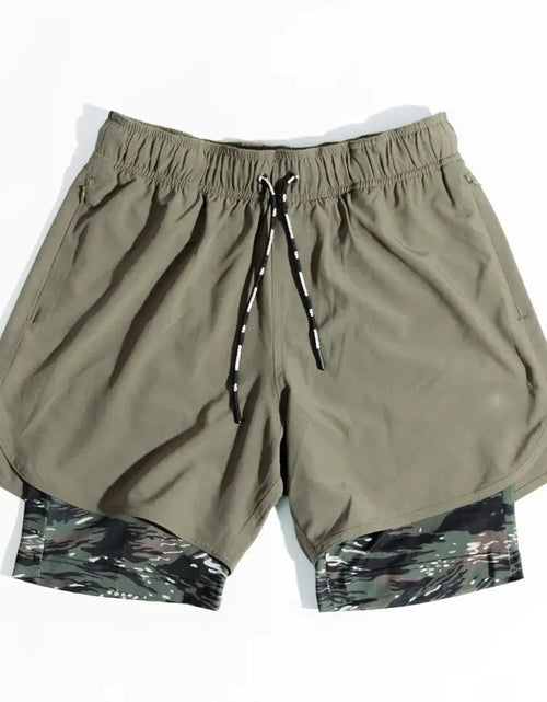 Load image into Gallery viewer, Double Layer Gym Pants with Loose Zip Pockets
