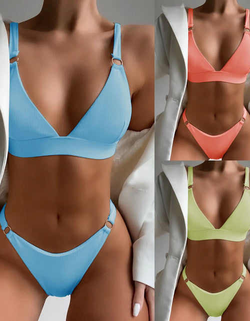 Load image into Gallery viewer, 2023 Women&#39;s Sexy Striped Bikini Swimwear Set
