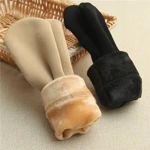 Load image into Gallery viewer, Autumn and winter socks men and women wild tube socks imitation nylon floor socks plus velvet thick snow socks
