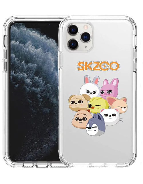 Cargar imagen en el visor de la galería, SXTQFDC Fundas para teléfono de dibujos animados Kpop Felix Changbin Bangchan para iPhone XR 11 12 Transparente
