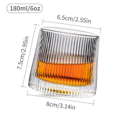 Set of 2 Creative 180ml Whiskey Glasses for Home