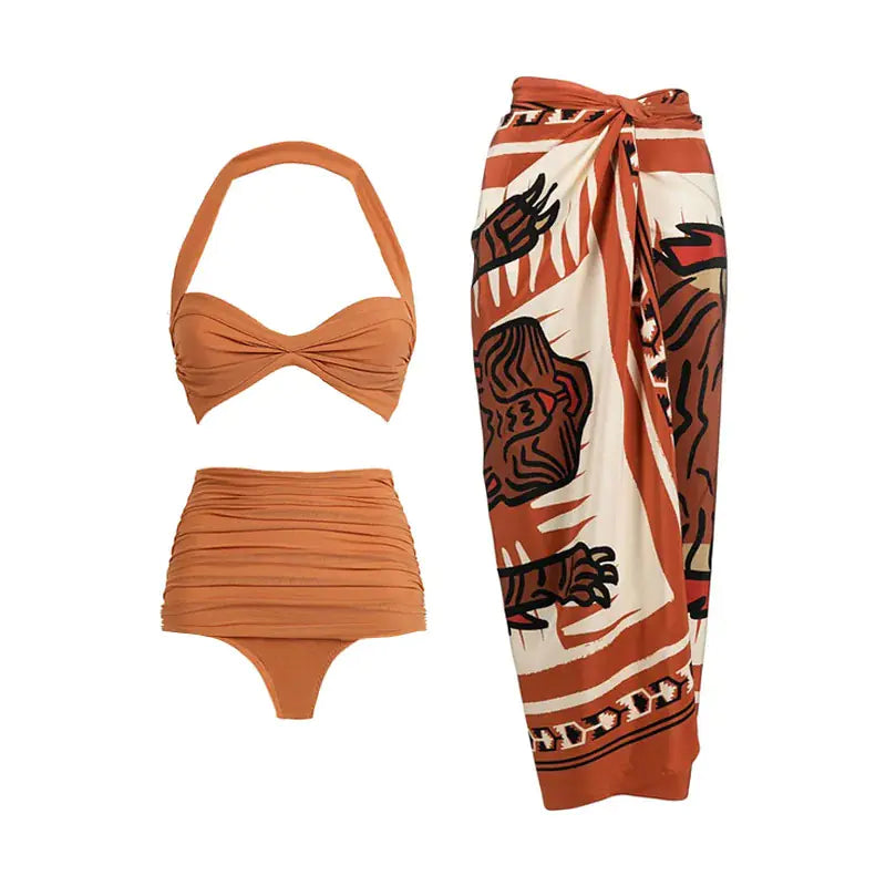 2023 Women's High Waist Bikini Beachwear Swimwear