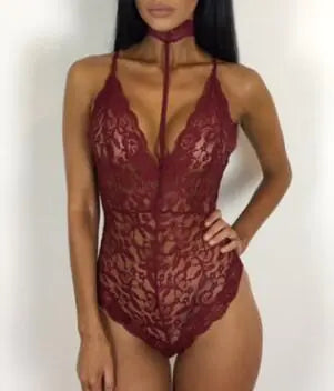 Load image into Gallery viewer, Lace Women's Lingerie with Floral Cutouts
