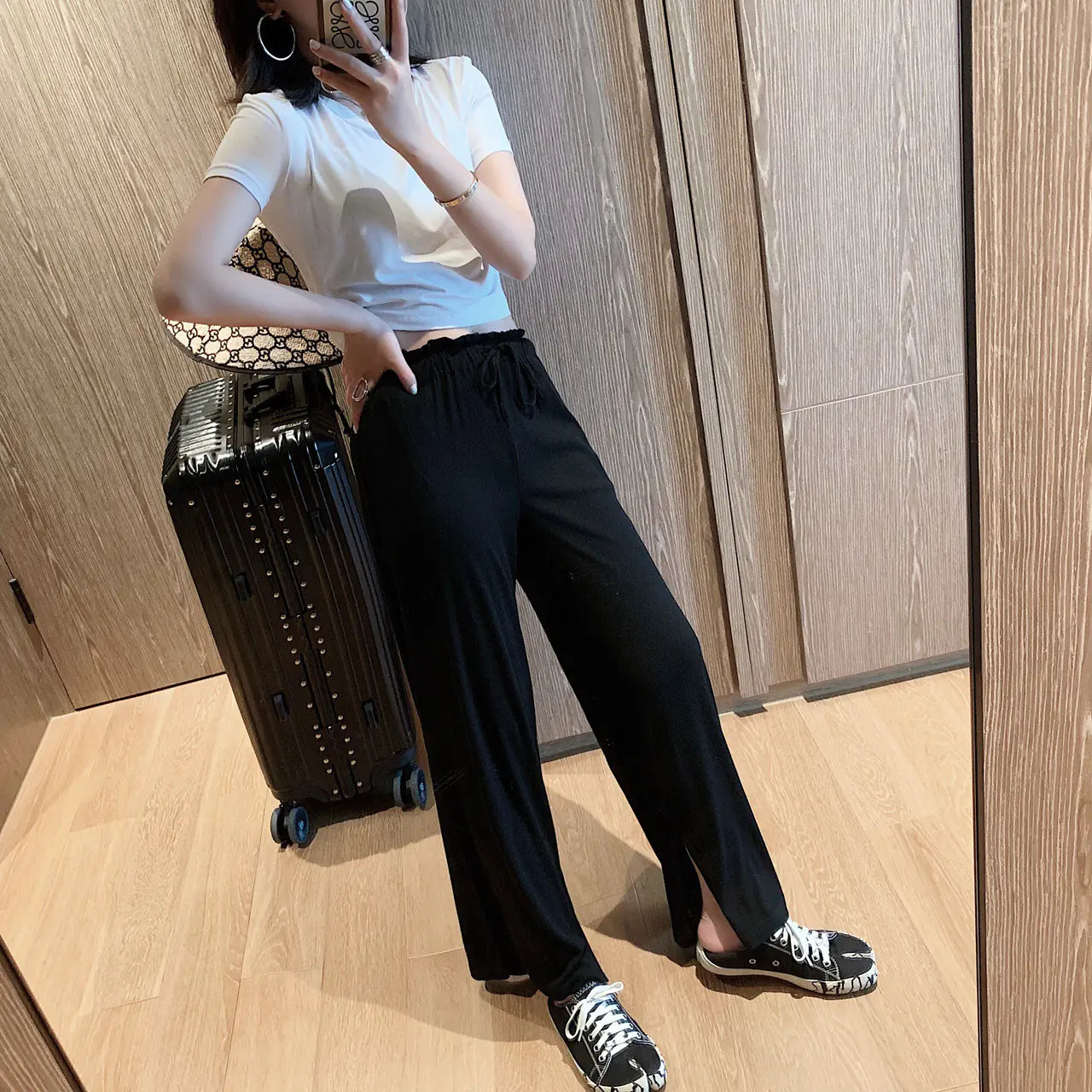 Split Hem Modal Lounge Pants (Long Pants)