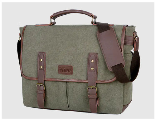 Load image into Gallery viewer, Canvas Portable Messenger Bag for Men
