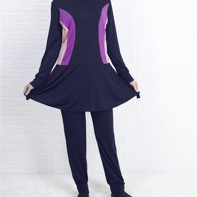 Solid Color Women's Polyester Swimwear