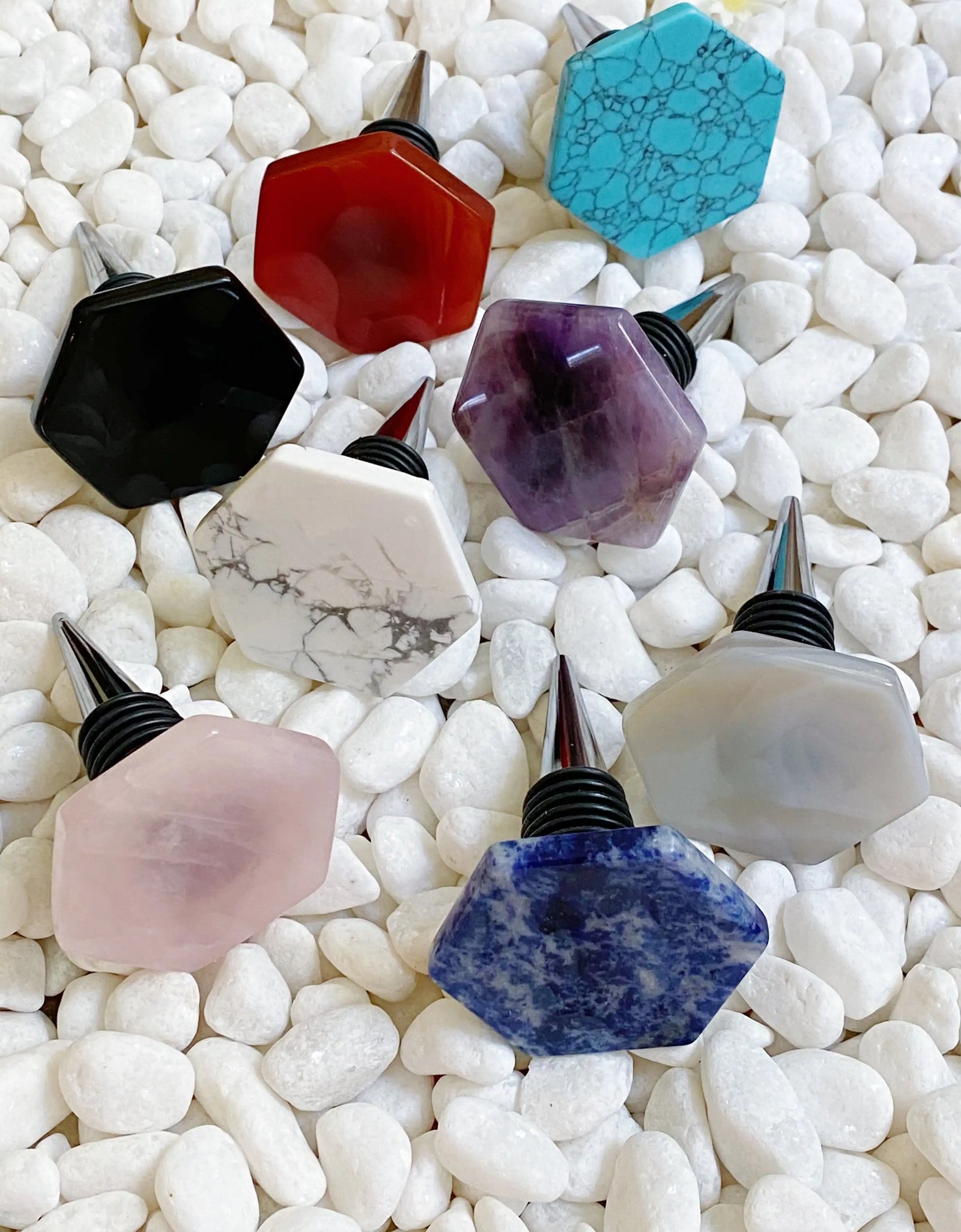 Soho Lounge Hexagon Stone Wine Stopper