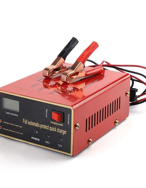 Cargar imagen en el visor de la galería, Cargador de batería sin mantenimiento 12V/24V 10A 140W de salida para coche eléctrico Pro
