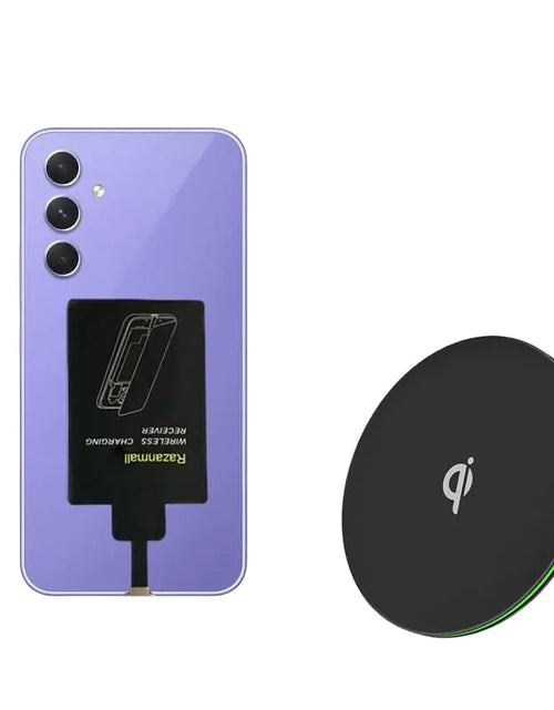 Load image into Gallery viewer, 8W External Type-C Wireless Charging Receiver for Samsung Galaxy A54 A34 A24 A14 5G Phone with Charger PAD
