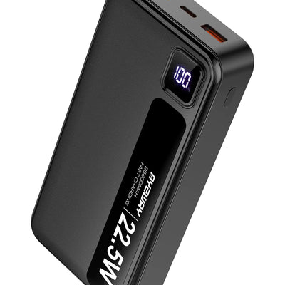 AYEWAY Cargador Portátil USB C Carga Rápida Batería Externa 26800mAh Tipo-C PD 20W USB-A 22.5W Power Bank con 3 Salidas Batería de Respaldo Externa Cargador de Teléfono para iPhone 1513MacBookSamsung GalaxyViajes