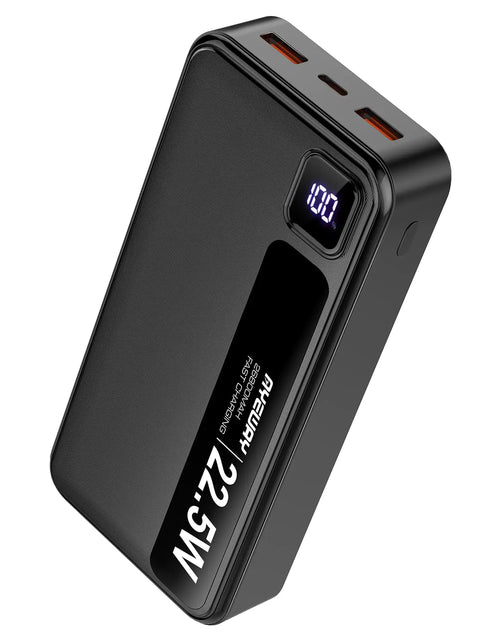 Load image into Gallery viewer, AYEWAY Portable Charger USB C Fast Charge Battery Pack 26800mAh Type-C PD 20W USB-A 22.5W Power Bank with 3 OutputsExternal Backup Battery Phone Charger for iPhone 1513MacBookSamsung GalaxyTravel
