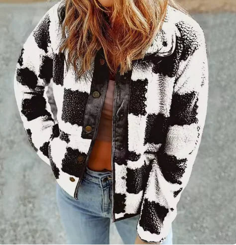 Load image into Gallery viewer, Fashion Personality Women&#39;s Plaid Jacket
