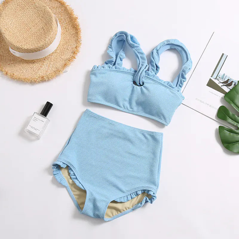 Korean Style High Waist Bikini Swimwear for Women