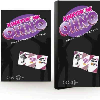 Kinky OHNO - A Drinking Card Game for Couples - 117 Cards - Fun Adult Drinking Game for Couples