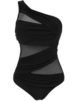 Plus Size Mesh Bikini Swimwear Set