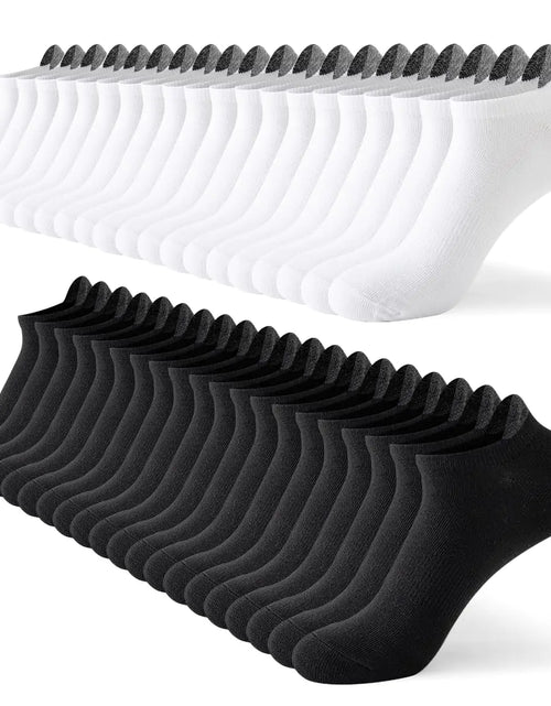 Load image into Gallery viewer, JOYNÉE Mens No Show Socks Low Cut Ankle Socks Short Casual Socks 20 PairsMulticolor 1Sock Size:10-13
