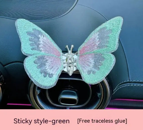 Load image into Gallery viewer, Moving Embroidery Butterfly Car Accessories
