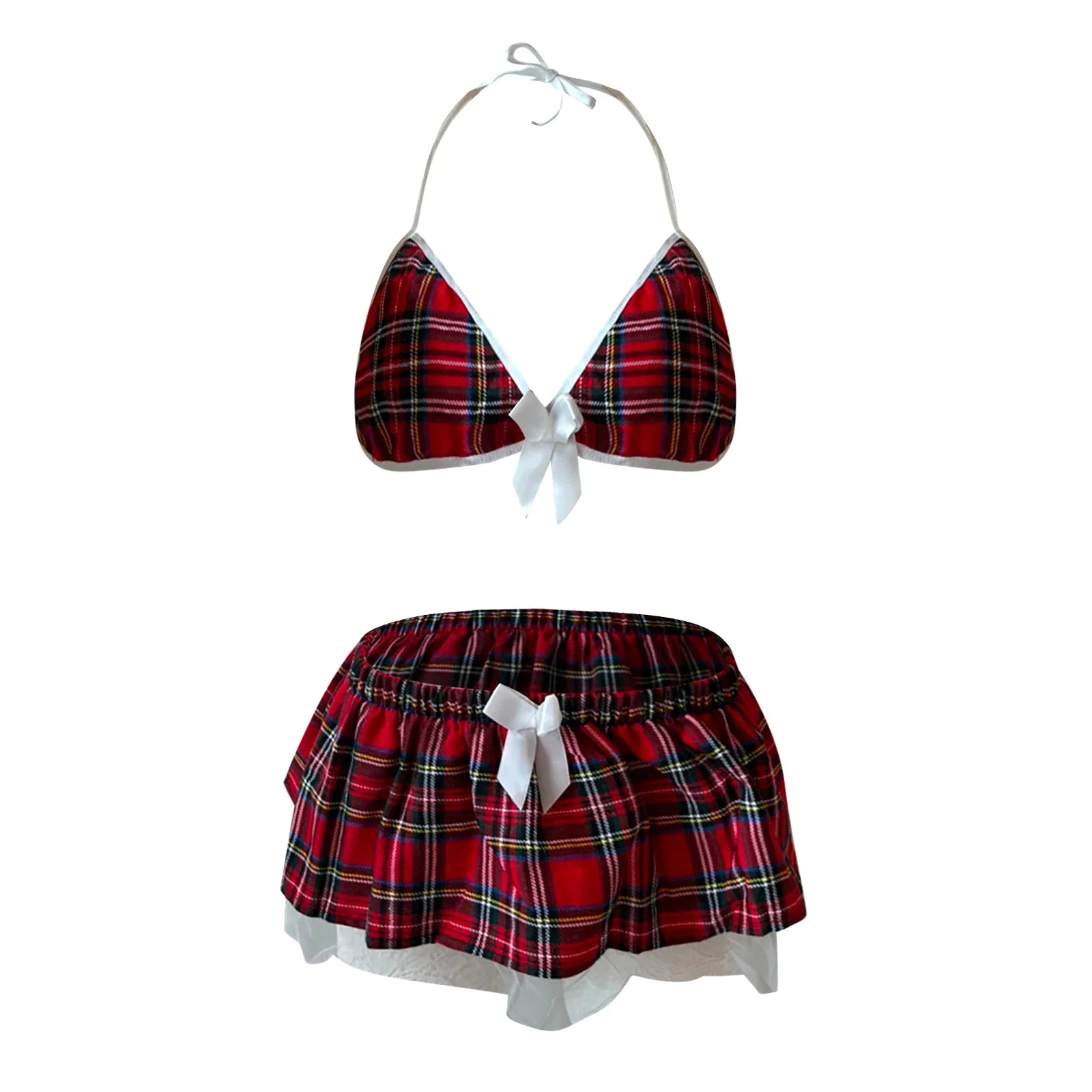 Lencería sexy de colegiala, vestido de dormir, ropa de noche, lencería, babydoll para mujer, EE. UU.