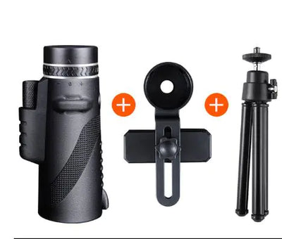 Telescopio de alta definición con soporte universal para teléfono