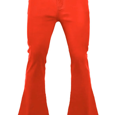 Mens Vintage Bell Bottom Pants 70sDisco Flared Pants Fit 70sOutfits for MenMens Bell Bottom Jeans Orange