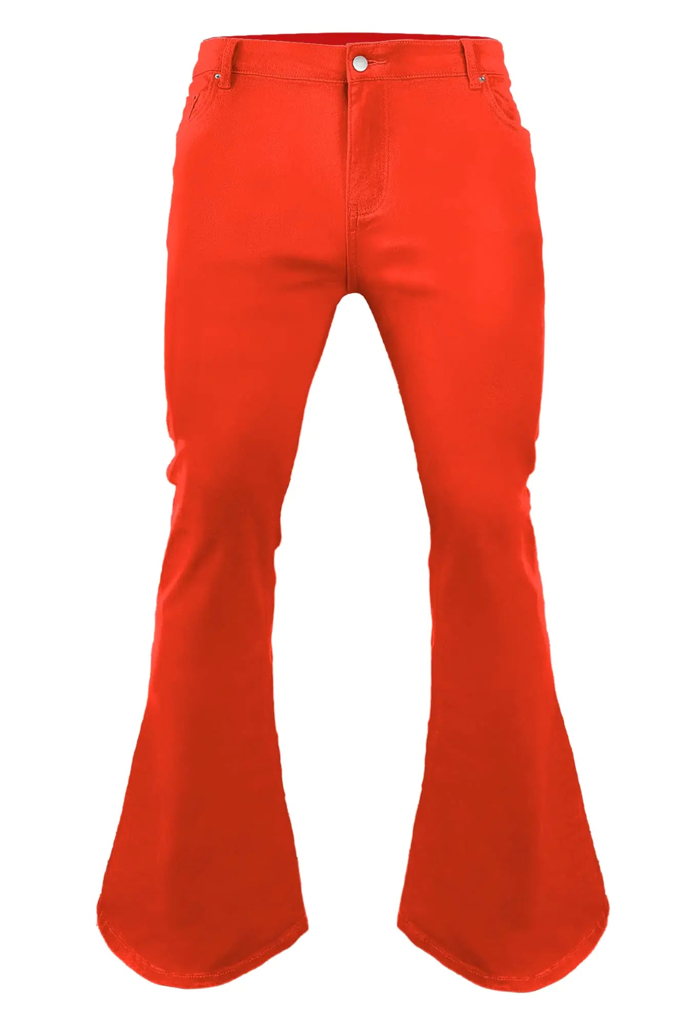 Mens Vintage Bell Bottom Pants 70sDisco Flared Pants Fit 70sOutfits for MenMens Bell Bottom Jeans Orange