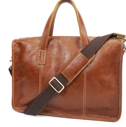 Load image into Gallery viewer, Vintage Leather Messenger Bag for Men
