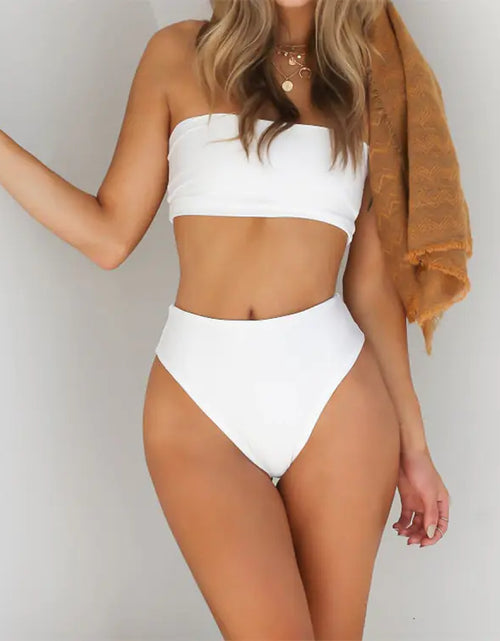 Load image into Gallery viewer, New Sexy Strapless High-Waisted Bikini Swimwear
