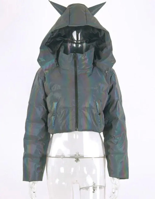 Load image into Gallery viewer, Reflective Jacket, Warm Coat, Women's Cotton Padded Jacket
