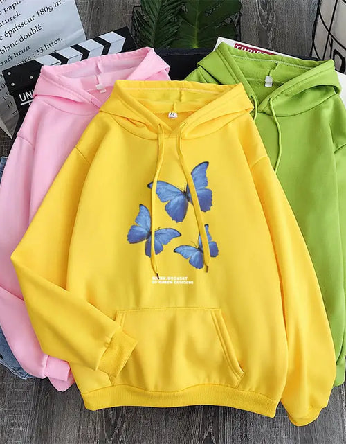 Cargar imagen en el visor de la galería, Sudaderas con capucha holgadas de terciopelo plus para hombres y mujeres
