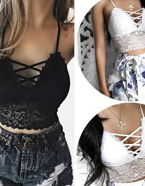 Cargar imagen en el visor de la galería, Bralette envolvente de encaje para lencería moldeadora y de sujeción
