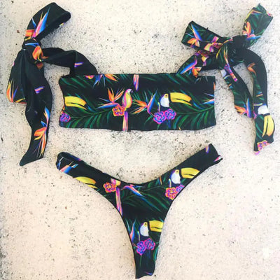 Printed Bikini Swimwear Set