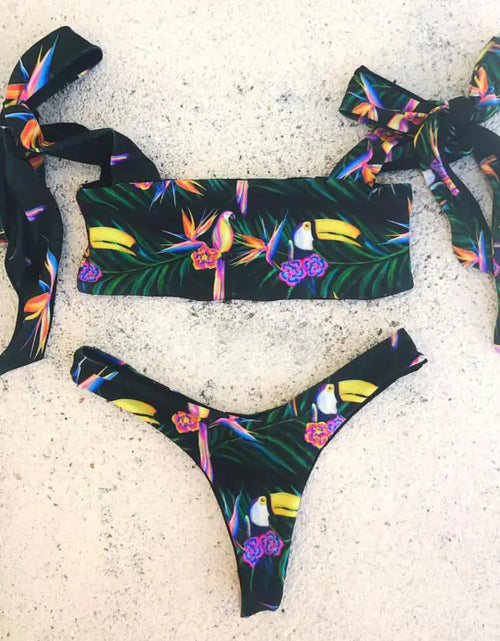 Load image into Gallery viewer, Printed Bikini Swimwear Set
