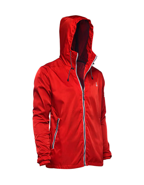 Load image into Gallery viewer, Anemoss Red Mens Rain Jacket
