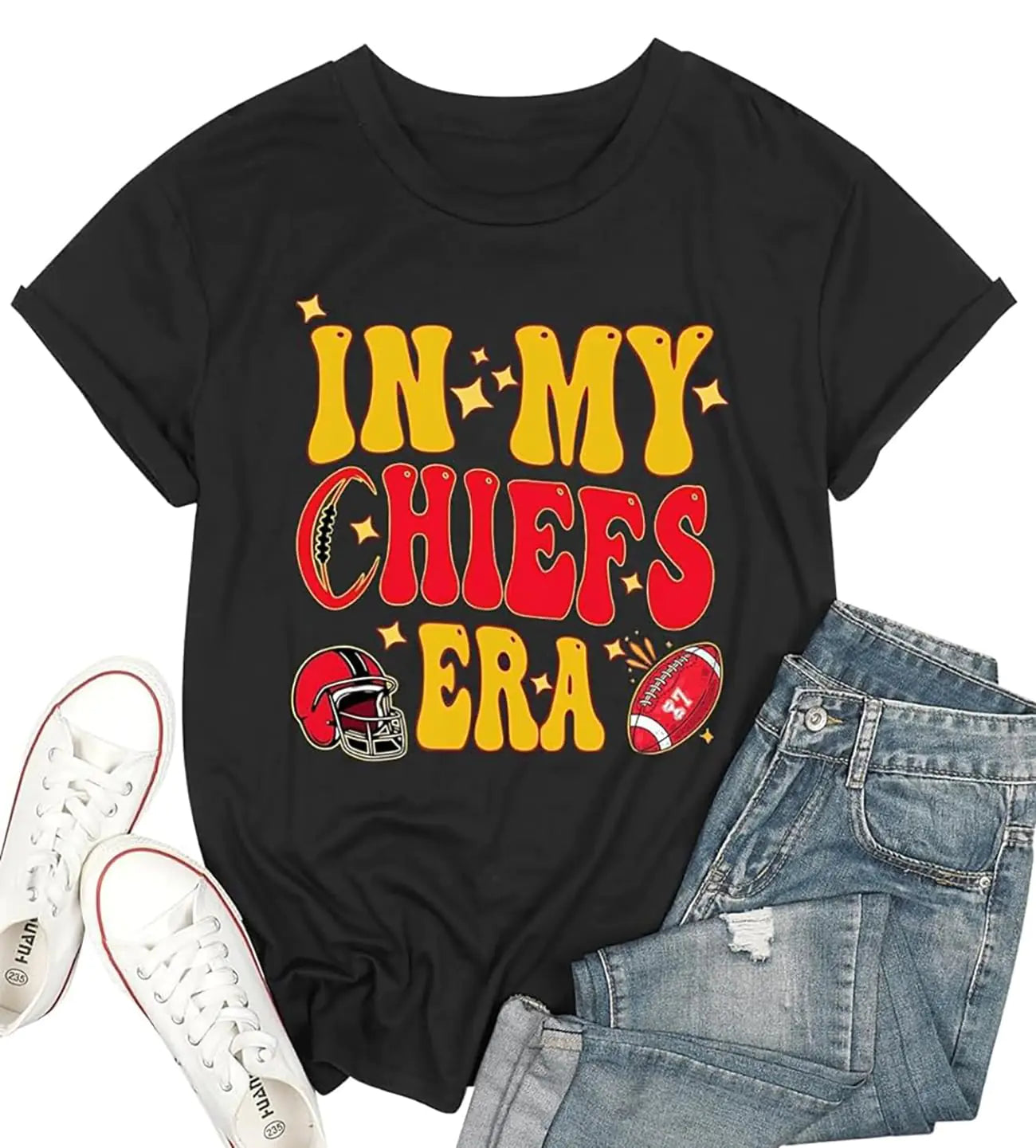 in My Game Day Shirts Women Game Day Shirts Women Football Season Shirt Football Team Fan Tee Tops Darkgrey