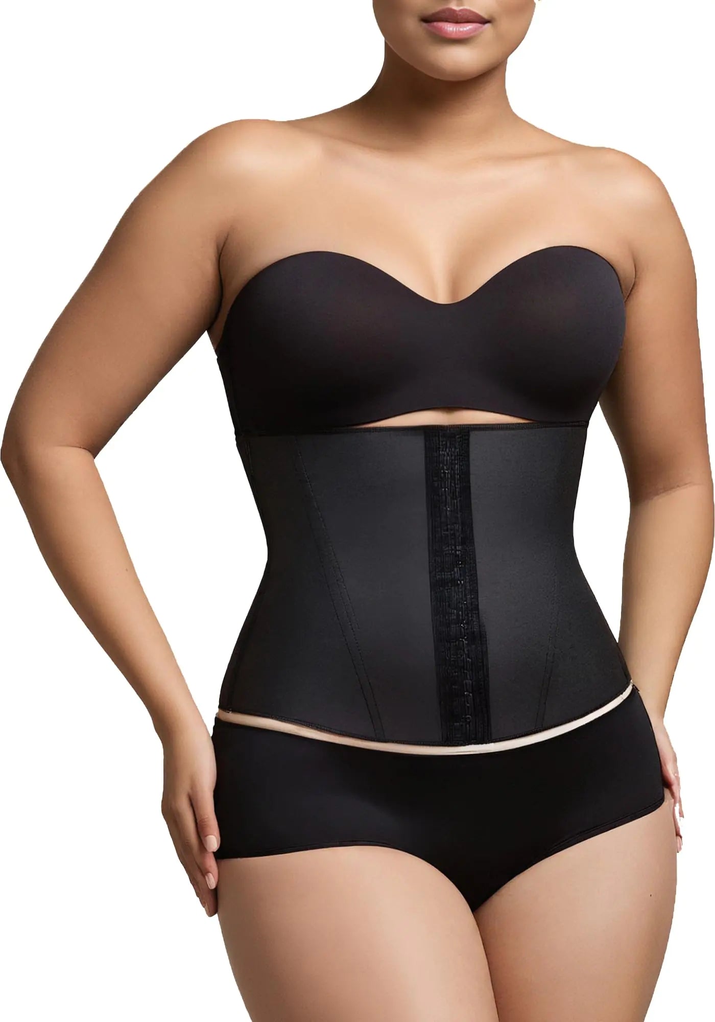 Squeem Perfectly Curvy Waist Cincher - Firming Shapewear for Women - Tummy Control Waist Trainer & Shaper - Endless Black/Size: 2X-Large