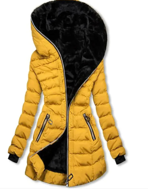 Load image into Gallery viewer, Velvet Cotton Hooded Jacket
