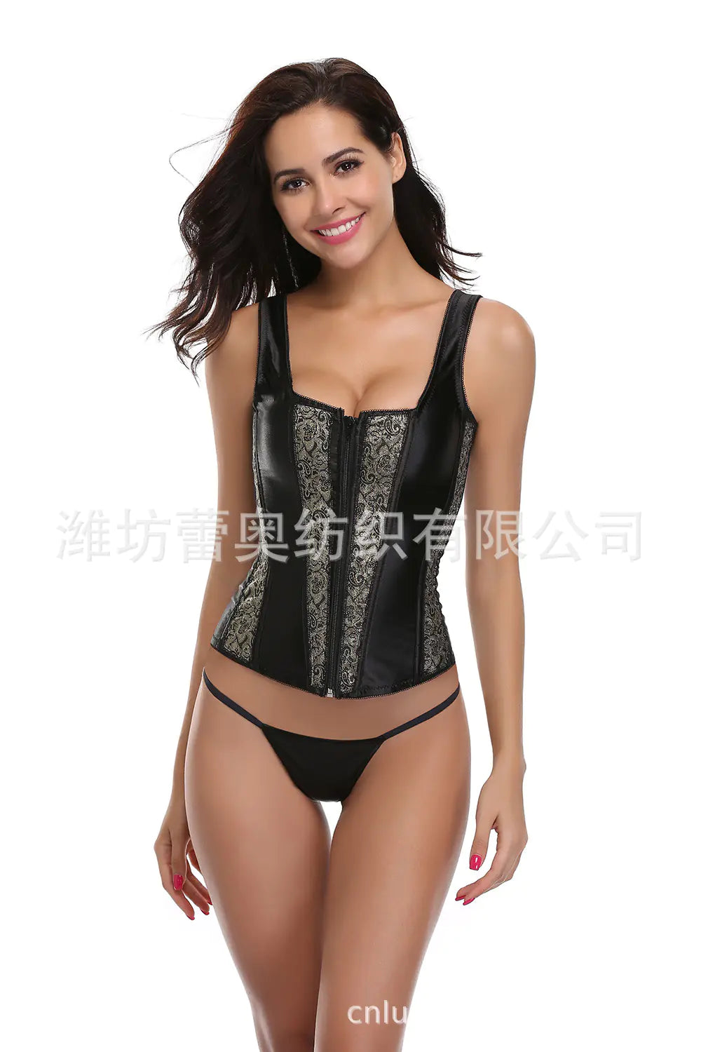 Punk Sexy Black Shapewear Corset Bodysuit E0936