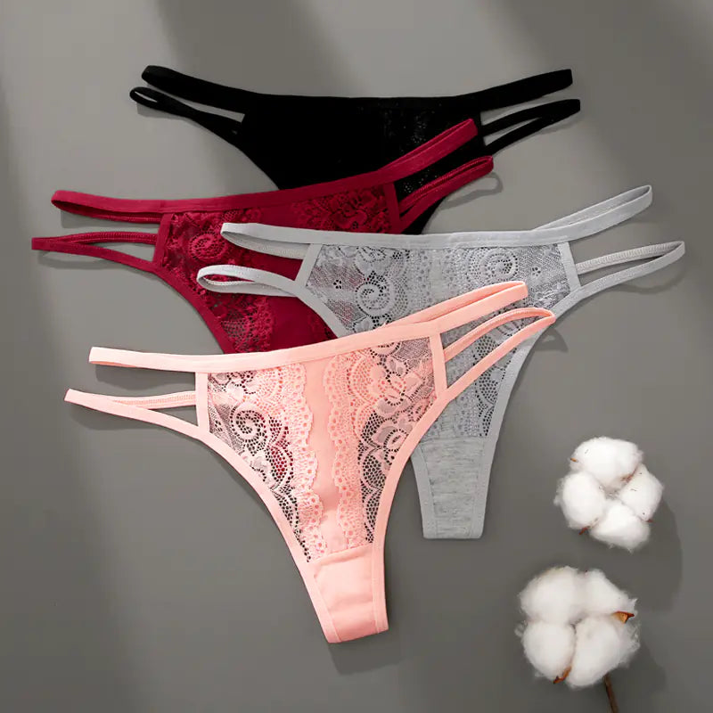 Atractiva y sexy lencería tanga para mujer