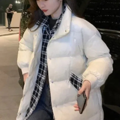 Women's Long Shiny Down Jacket